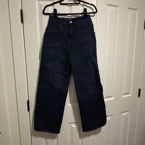 Closed Wide Leg Flare Jeans in Dark Indigo